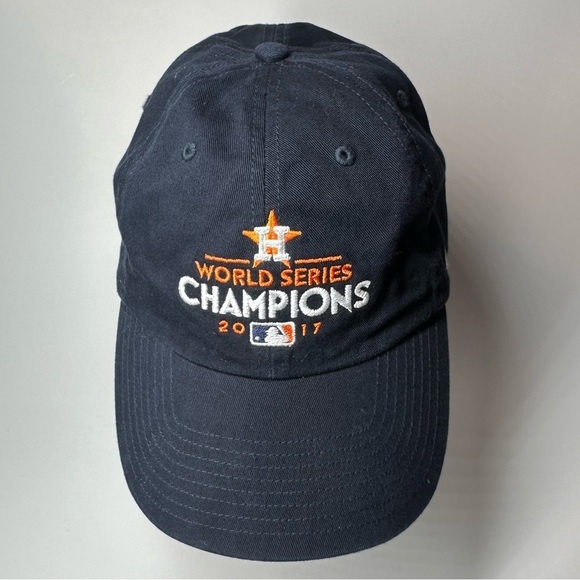 Houston Astros 2017 World Series Postseason Champions Hat Baseball Cap 47 Brand - Picture 2 of 9